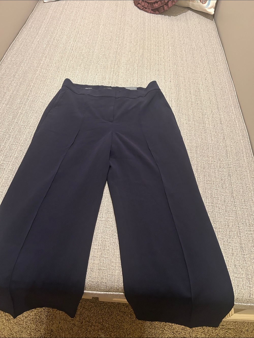 Talbots Women's Wide Leg Pants in Navy